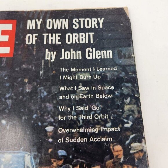 LIFE MAGAZINE March 9, 1962 JOHN GLENN My Own Story of the Orbit - Picture 8 of 10